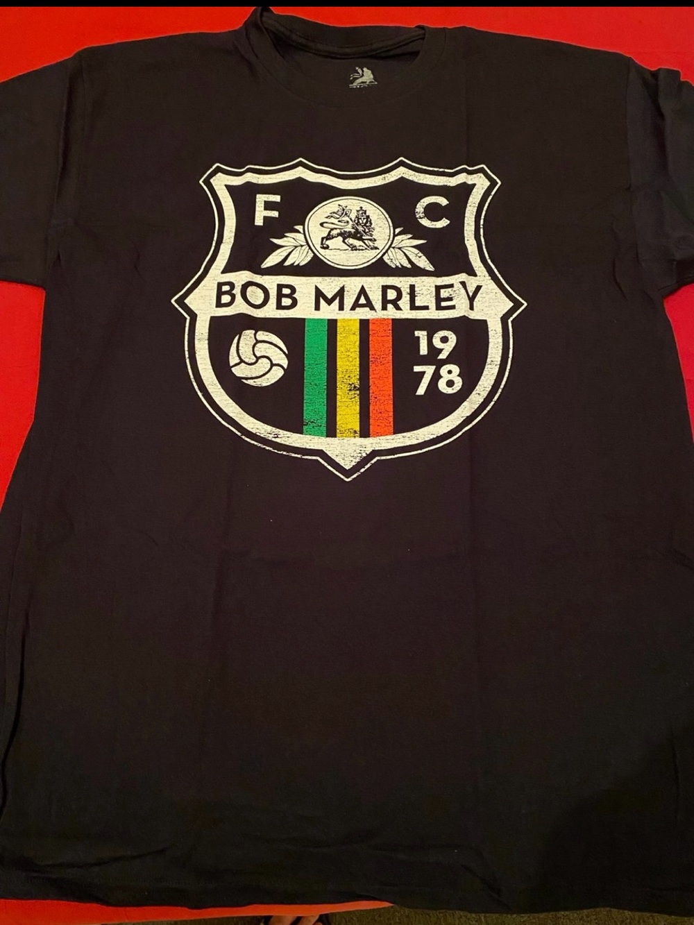 New FC Barcelona Bob Marley graphic t-shirt set of 2 size Large
